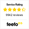 4.3 star Feefo Service Rating