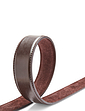 1.5 Inch Bonded Leather Belt - Brown