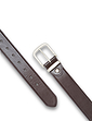 1.5 Inch Bonded Leather Belt - Brown