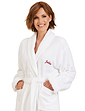 Ladies Cotton Bathrobe White