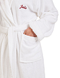Ladies Cotton Bathrobe White