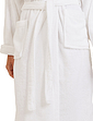 Ladies Cotton Bathrobe White
