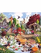 Gibsons Set Of 4 Flora and Fauna Jigsaw Puzzles