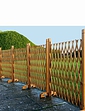 Expanding Wooden Fence Mahogany