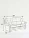 Chadderton Three Seater Settee - Chocolate