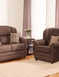 Chadderton Two Seater Settee Plus One Chair - Chocolate
