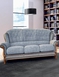 Queen Anne 3 Seater - Charcoal