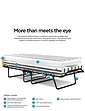 Supreme Fold Bed With Mattress - Multi