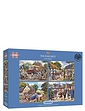 The Evacuees - Gibsons 4 x 500-Piece Jigsaw - Multi