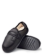 Top Touch Fasten Closing Slippers - Black