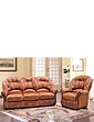Canterbury 3 Seater Settee and 1 Chair - Tan