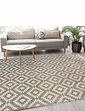 Indoor Outdoor Country Tile Flatweave Rug - Natural