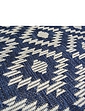 Indoor Outdoor Country Tile Flatweave Rug - Navy