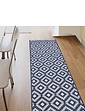 Indoor Outdoor Country Tile Flatweave Rug - Navy
