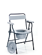 Folding Commode Chair - Grey