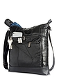 Patchwork Leather Crossbody Bag - Black