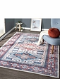 Persian Antique Look Machine Washable Large Rug - Blue