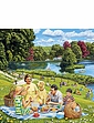 Gibsons Day Trip To Arundel 4 x 500pc Jigsaw Puzzle Set - Multi