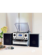 6 In 1 Full Function Music System With Book End Speakers - Silver