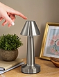 LED Rechargeable Touch Table Lamp - Silver