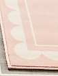 Scalloped Edge Rug - Pink