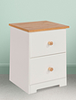 Colorado 2 Drawer Bedside Chest - White