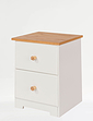 Colorado 2 Drawer Bedside Chest - White