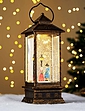 LED Water and Glitter Antique Lantern - Multi