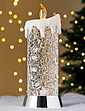 LED Candle With Glitter Stem - Multi