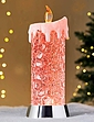 LED Candle With Glitter Stem - Multi