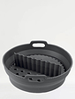 Silicon Circular Air Fryer Liner With Divider - Grey