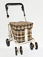 4 Wheel Prestige Shopper with Seat - Brown