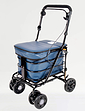 4 Wheel Prestige Shopper with Seat - Navy