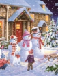 House of Puzzles Let it Snow 500 Piece Set of 4 Jigsaws - Multi
