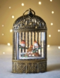 Bird Cage With Light and Glitter - Multi