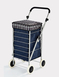 4 Wheel Shopping Trolley - Navy
