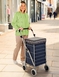 4 Wheel Shopping Trolley - Navy