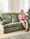 Chorlton Three Seater Settee - Green