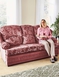 Chorlton Three Seater Settee - Rose