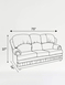 Chorlton Three Seater Settee - Rose
