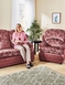 Chorlton Two Seater Settee And Chair Suite - Rose