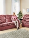 Chorlton Suite Three Seater Settee and Two Chairs - Rose