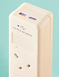 Status 8 Way Tower Socket With 2 x USB - White
