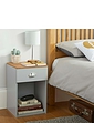 Henley 1 Draw Bedside With Cup Handles - Grey