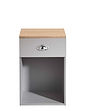 Henley 1 Draw Bedside With Cup Handles - Grey