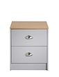 Henley 2 Draw Bedside With Cup Handles - Grey