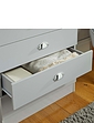 Henley 4 Draw Chest With Cup Handles - Grey