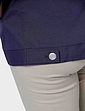 Blouson Jacket With Piping - Navy