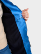 Fleece Lined Waterproof Fabric Jacket 36 Inch - Blue
