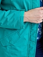 Fleece Lined Waterproof Fabric Jacket 36 Inch - Green